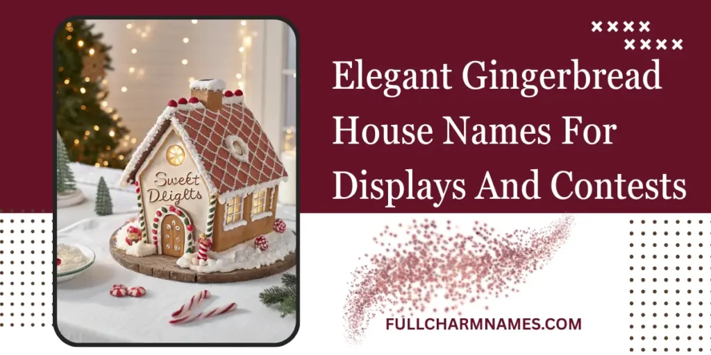 Elegant Gingerbread House Names For Displays And Contests