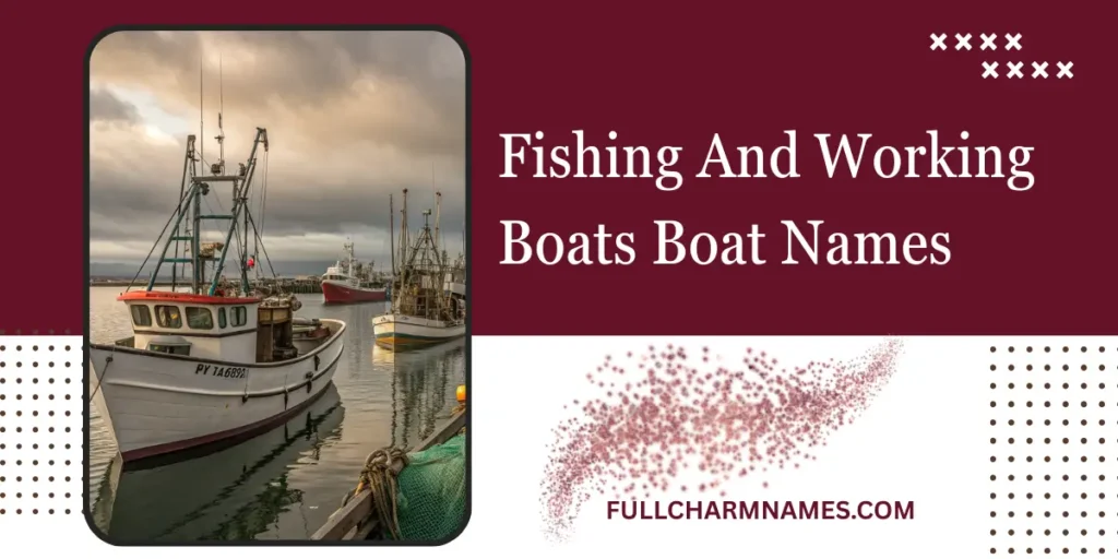 Fishing And Working Boats Boat Names