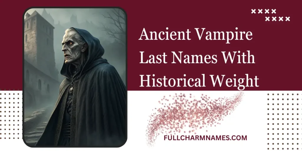 Ancient Vampire Last Names With Historical Weight