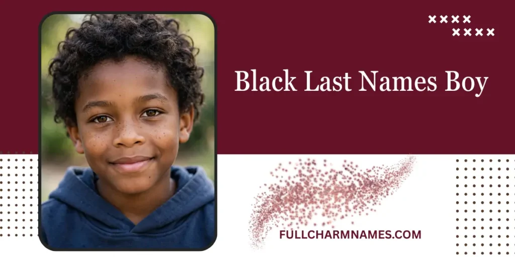 Black Last Names Boy