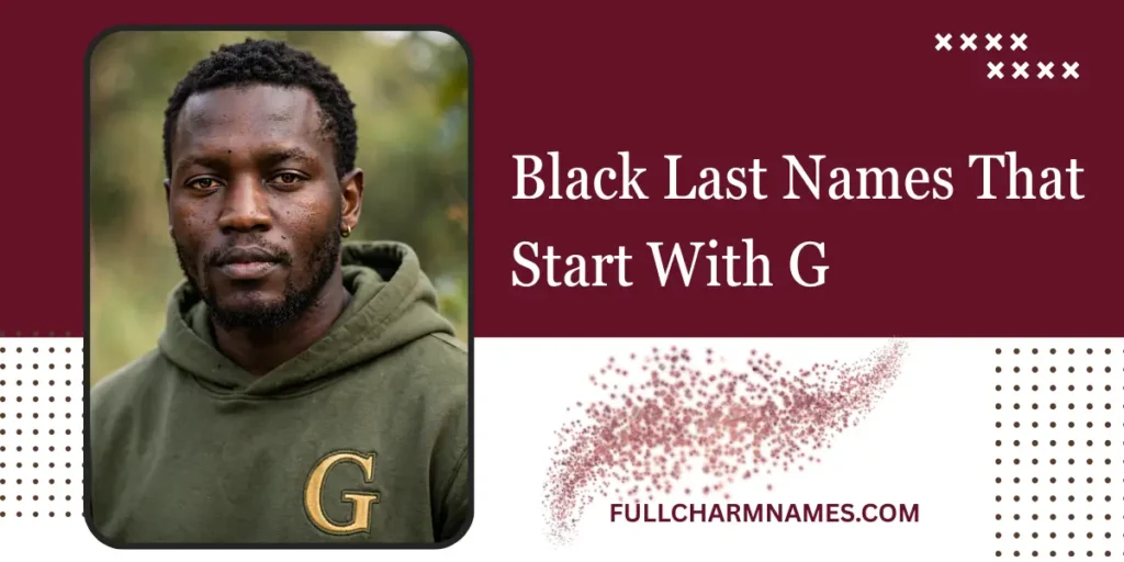 Black Last Names That Start With G