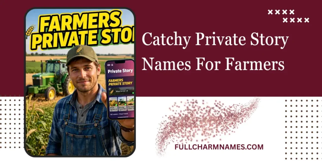 Catchy Private Story Names For Farmers