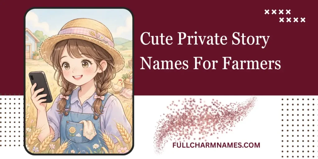 Cute Private Story Names For Farmers